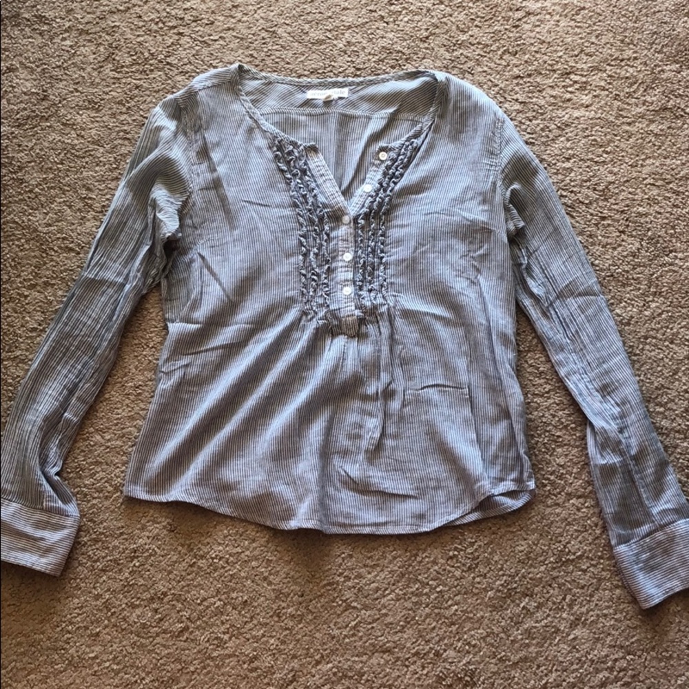 Cute half button down